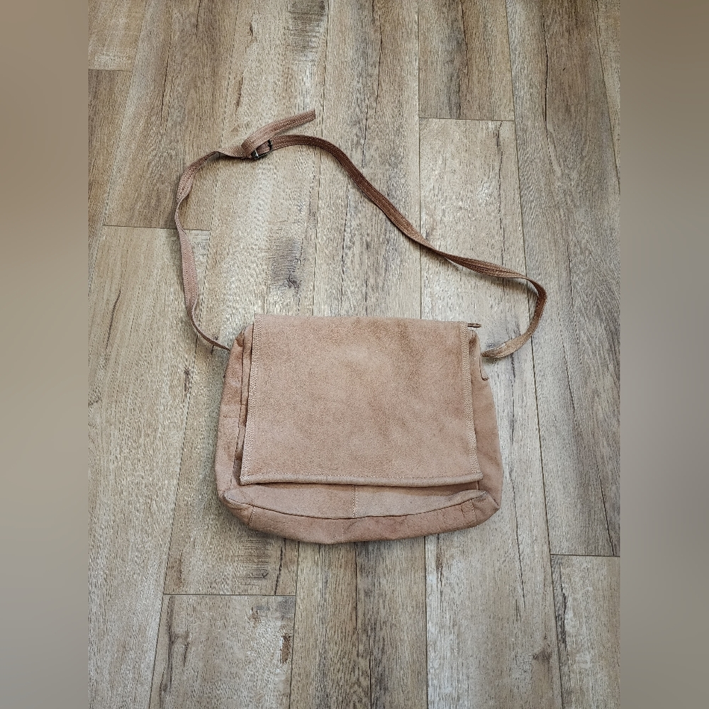 Vintage Emily Ann of Boca Raton Handbag Brown Leather Lined Purse Shoulder Bag.